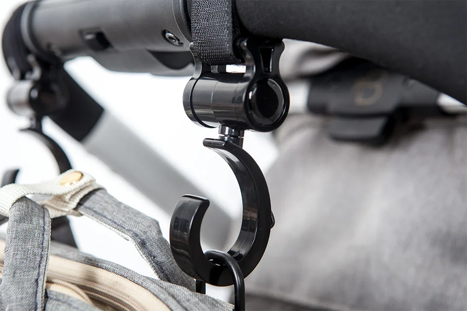 2Pcs Hooks For Baby Stroller Multi Purpose Baby Stroller Accessories Rotate 360 Degree Hook Pram Organizer Bag Hanger New