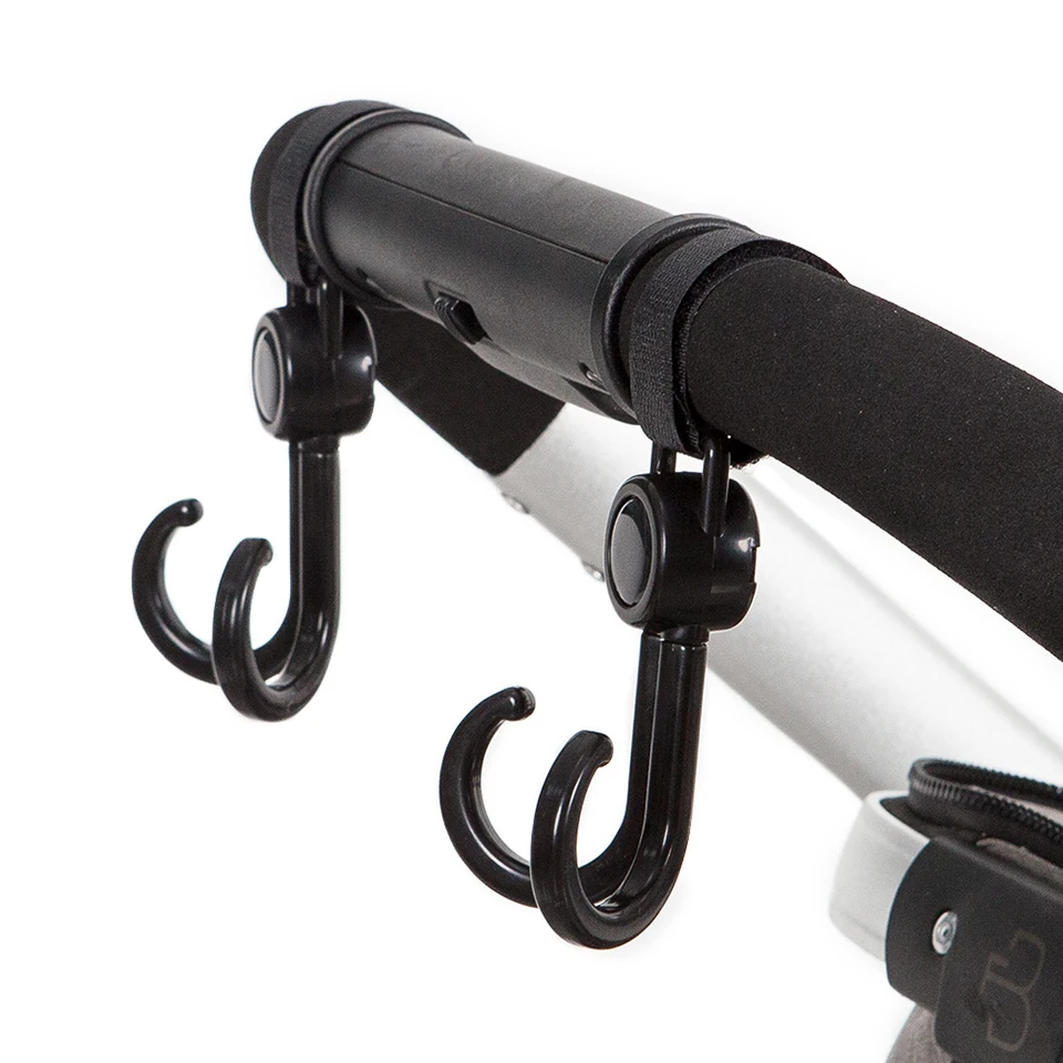 2Pcs Hooks For Baby Stroller Multi Purpose Baby Stroller Accessories Rotate 360 Degree Hook Pram Organizer Bag Hanger New