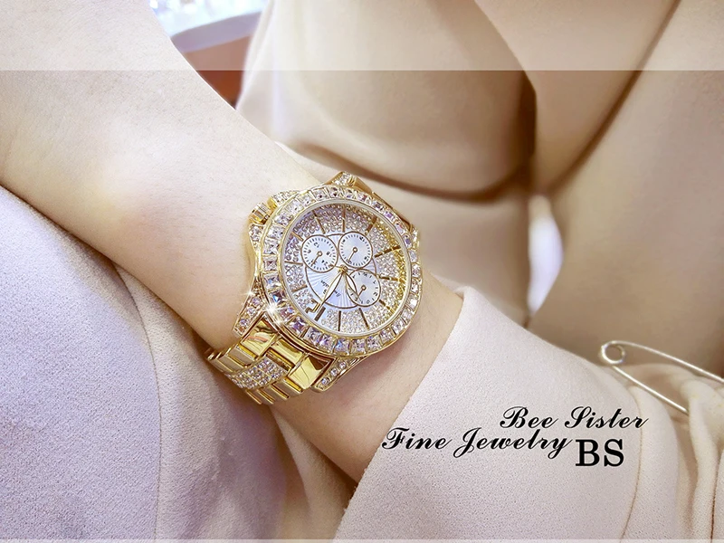 Women Watches Quartz Diamond Luxury Watch Fashion Top Brand Wristwatch Fashion Watch Ladies Crystal Jewelry Rose Gold Watch