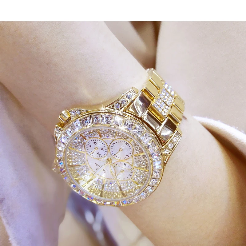Women Watches Quartz Diamond Luxury Watch Fashion Top Brand Wristwatch Fashion Watch Ladies Crystal Jewelry Rose Gold Watch