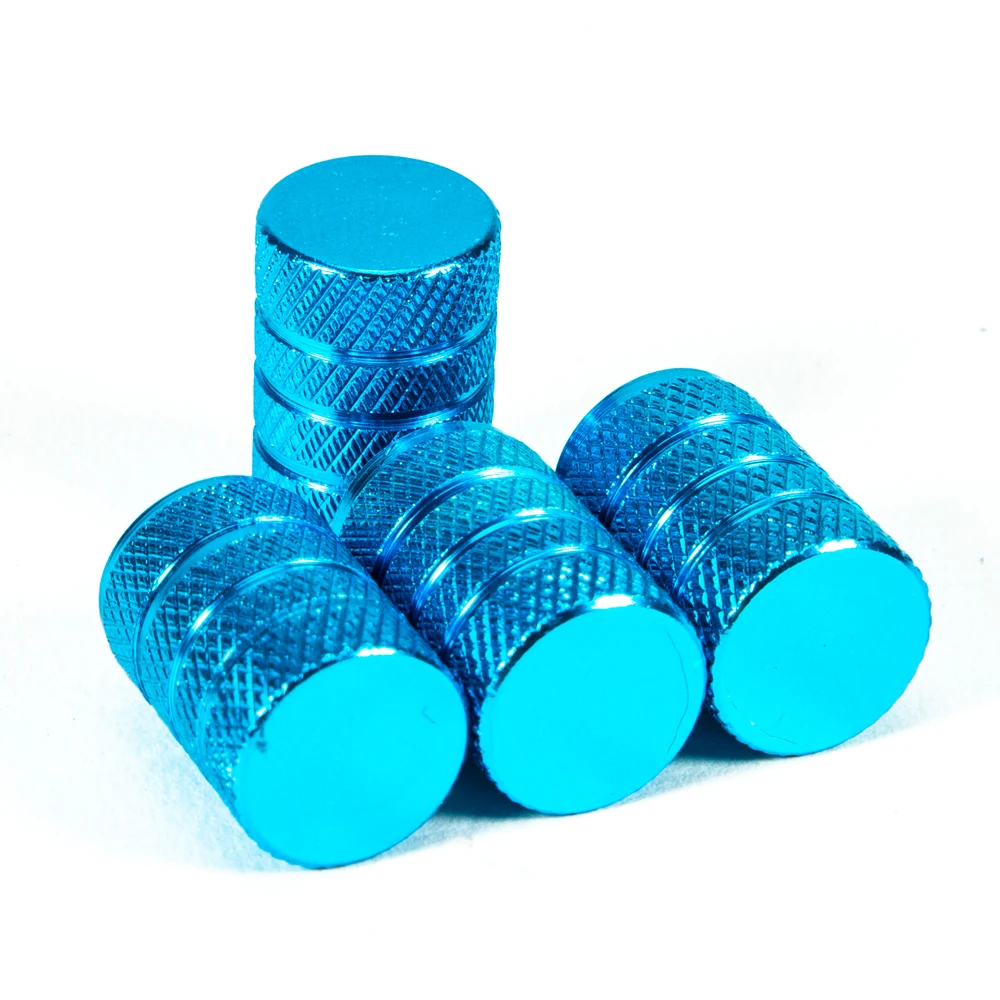 AQTQAQ Aluminum Alloy Car Wheel Tire Valve Caps Tyre Rim Stem Covers Airdust Waterproof for Automobiles Motorcycles Trucks Bikes