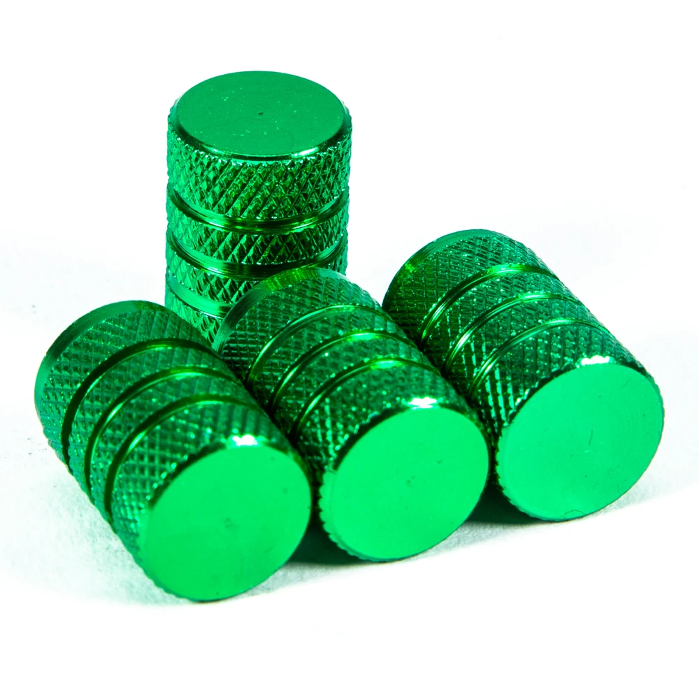 AQTQAQ Aluminum Alloy Car Wheel Tire Valve Caps Tyre Rim Stem Covers Airdust Waterproof for Automobiles Motorcycles Trucks Bikes