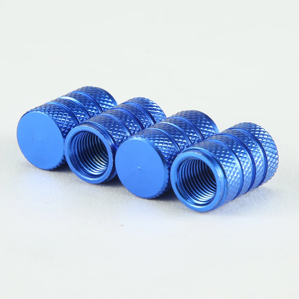 AQTQAQ Aluminum Alloy Car Wheel Tire Valve Caps Tyre Rim Stem Covers Airdust Waterproof for Automobiles Motorcycles Trucks Bikes