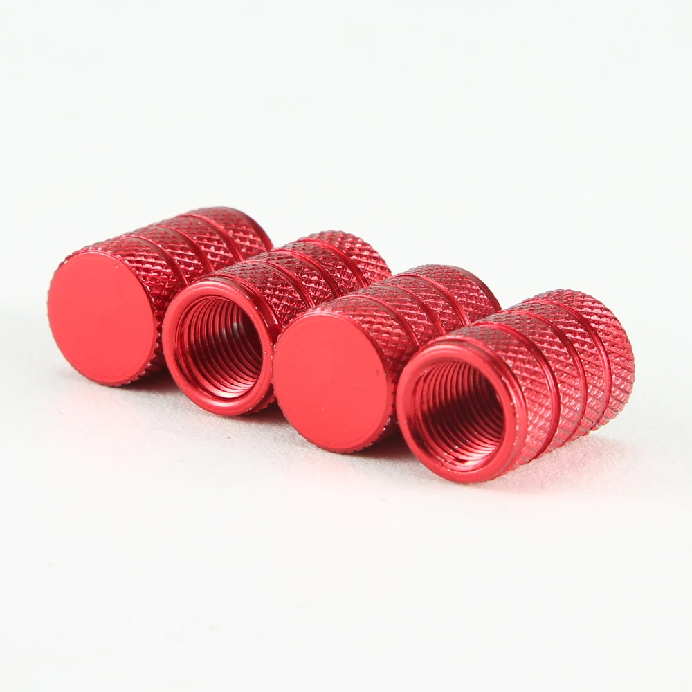 AQTQAQ Aluminum Alloy Car Wheel Tire Valve Caps Tyre Rim Stem Covers Airdust Waterproof for Automobiles Motorcycles Trucks Bikes