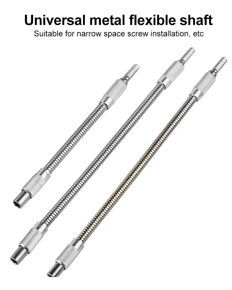 Hex Flexible Hose Screwdriver Extension Bit Holder Flex Screwdriver Extension Adapter DIY Hand Tools