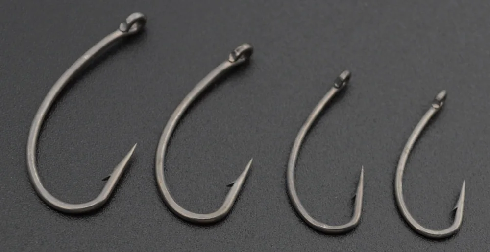 Hirisi 50pcs Coating High Carbon Stainless Steel Barbed Carp Fishing Hooks Pack with Retail Original Box 8003