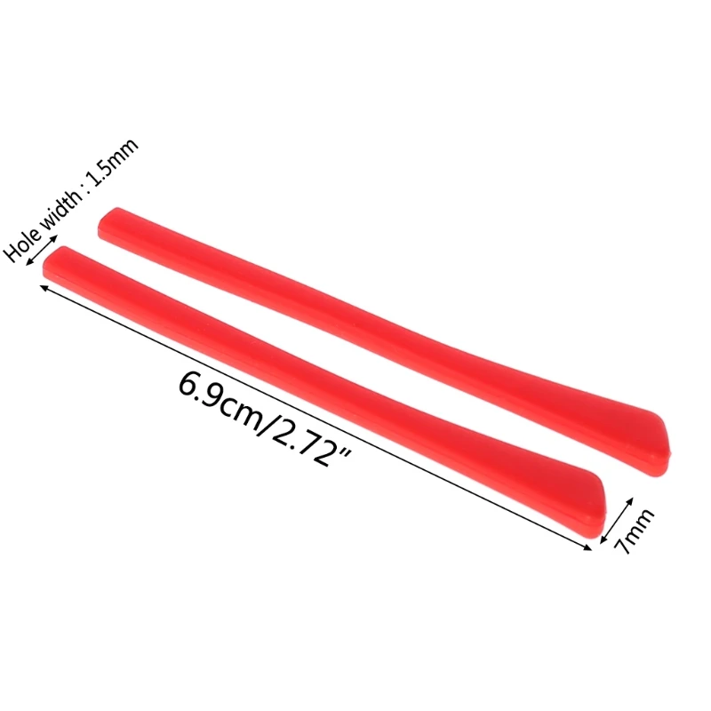 Free shipping Wholesale 1 pair Soft Silicone Anti Slip Eyeglasses Glasses Temple Tips Accessories Square Hole