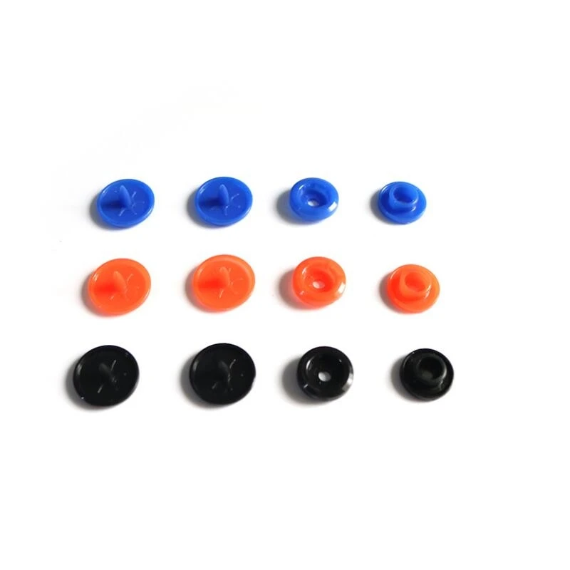 12mm Round Plastic Snap Button Rainbow Color DIY Sewing Poppers Fastener Press Button For Baby Clothing Bibs Sewing Accessories