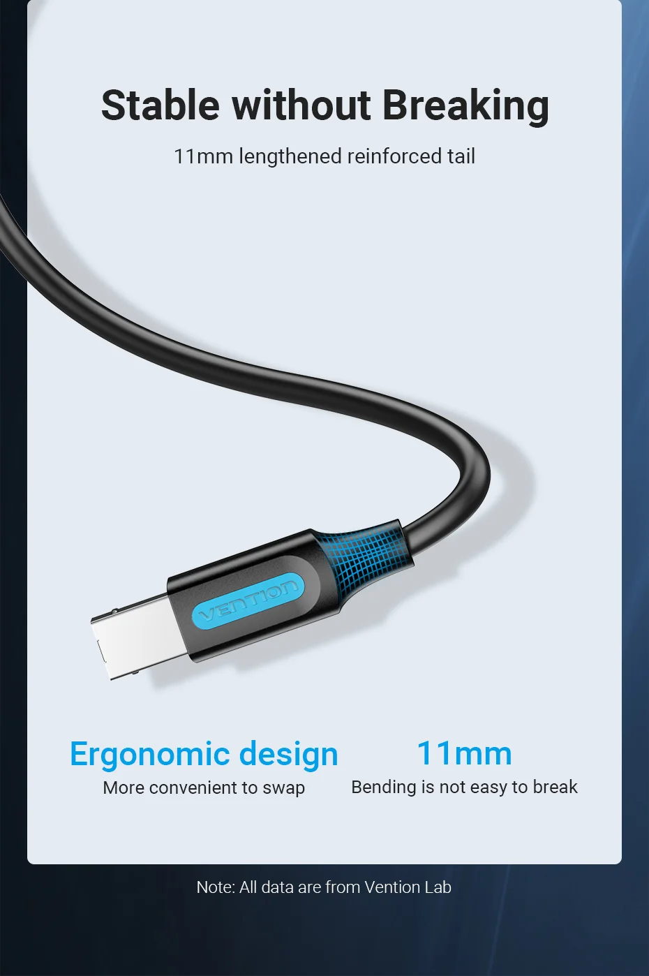 Vention USB Printer Cable USB 3.0 2.0 Type A Male to B Male Cable for Canon Epson HP ZJiang Label Printer DAC USB Printer