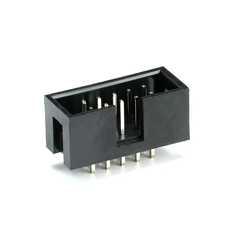 10pcs PCB Connector DC3 6/8/10/14/16/20/26/34/40/50P 2.54mm Pitch Male Socket Double Row Straight IDC Box Headers Dip Connector