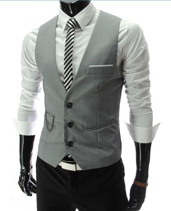 M-7XL 2026 New Dress Vests For Men Slim Fit Mens Suit Vest Male Waistcoat Gilet Homme Casual Sleeveless Formal Business Jacket