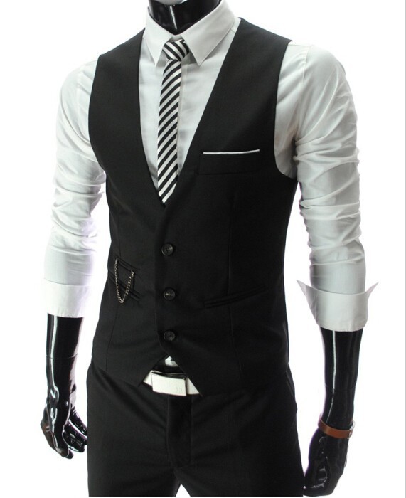 M-7XL 2026 New Dress Vests For Men Slim Fit Mens Suit Vest Male Waistcoat Gilet Homme Casual Sleeveless Formal Business Jacket