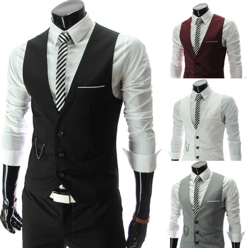 M-7XL 2026 New Dress Vests For Men Slim Fit Mens Suit Vest Male Waistcoat Gilet Homme Casual Sleeveless Formal Business Jacket