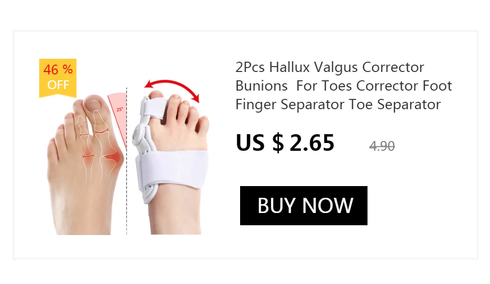 Silicone Bunion Corrector Toe Separator Bunions Toe Corrector Valgus  For Toe Haluksy  Finger Separator  Hallux Valgus Corrector