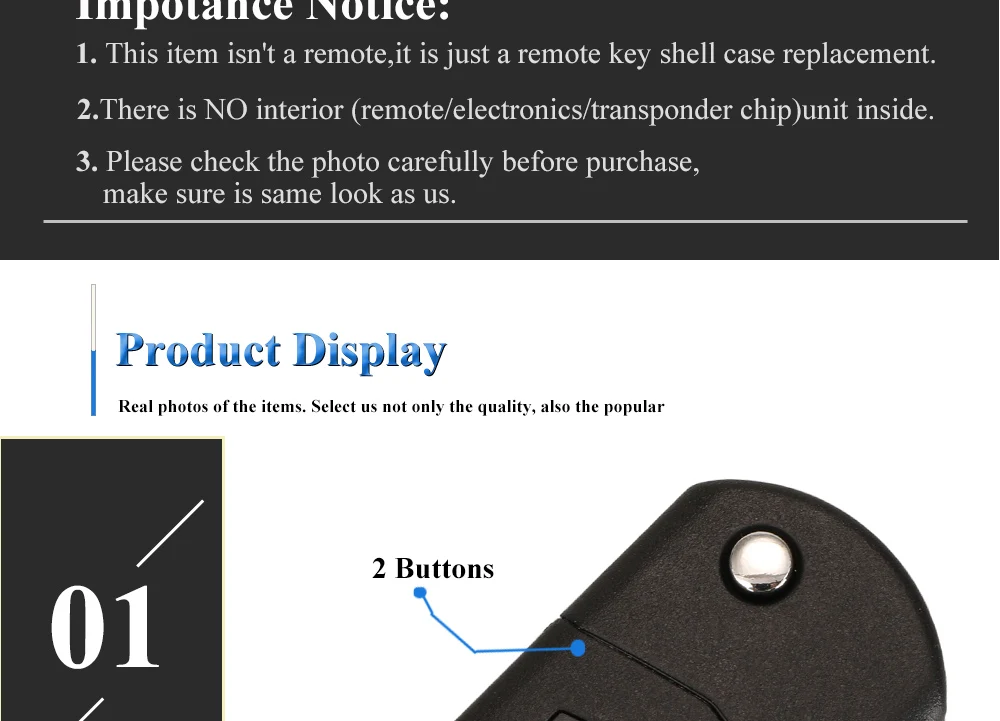 jingyuqin 2/3 Button Remote Key Fob Shell Case Folding Flip For Mazda 2 3 5 6 CX-7 / CX-9 / MX-5 With Uncut Blade Replacement