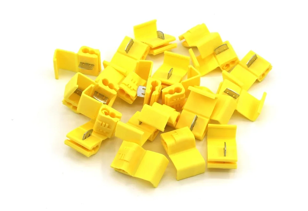 Wire Connector Scotch Lock Electric Quick Splice Terminals Crimp Non Destructive Without Breaking Cable Insulated Line AWG 22-10