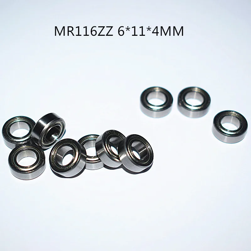 10pcs Miniature Metal Sealed Chrome Steel Bearings MR62ZZ MR72ZZ MR83ZZ MR93ZZ MR94ZZ MR104ZZ MR115ZZ MR126ZZ
