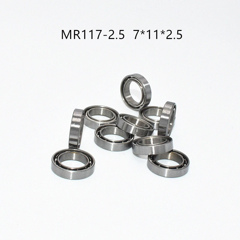 10pcs Miniature Metal Sealed Chrome Steel Bearings MR62ZZ MR72ZZ MR83ZZ MR93ZZ MR94ZZ MR104ZZ MR115ZZ MR126ZZ