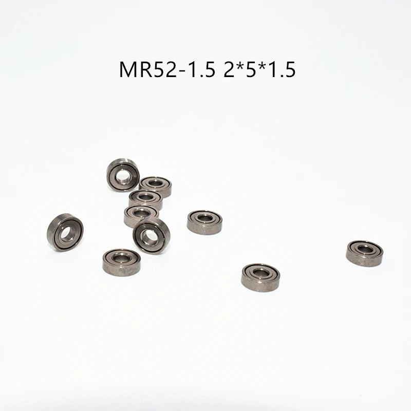 10pcs Miniature Metal Sealed Chrome Steel Bearings MR62ZZ MR72ZZ MR83ZZ MR93ZZ MR94ZZ MR104ZZ MR115ZZ MR126ZZ