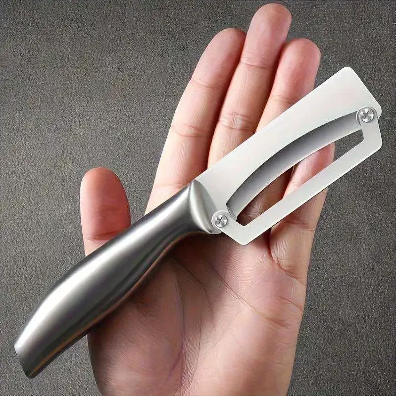 1PC Stainless Steel Flat Edge Peeler Potato Peeler Slicer Knife Watermelon/Melon Grater Kitchen Multi-Purpose Tool​