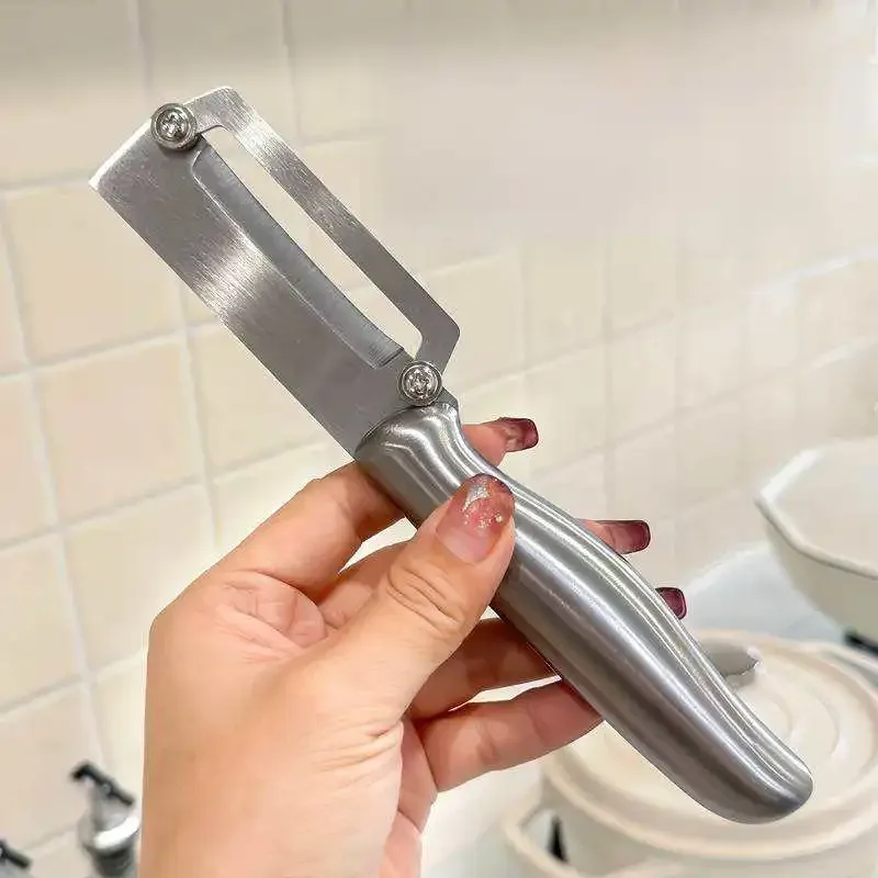 1PC Stainless Steel Flat Edge Peeler Potato Peeler Slicer Knife Watermelon/Melon Grater Kitchen Multi-Purpose Tool​