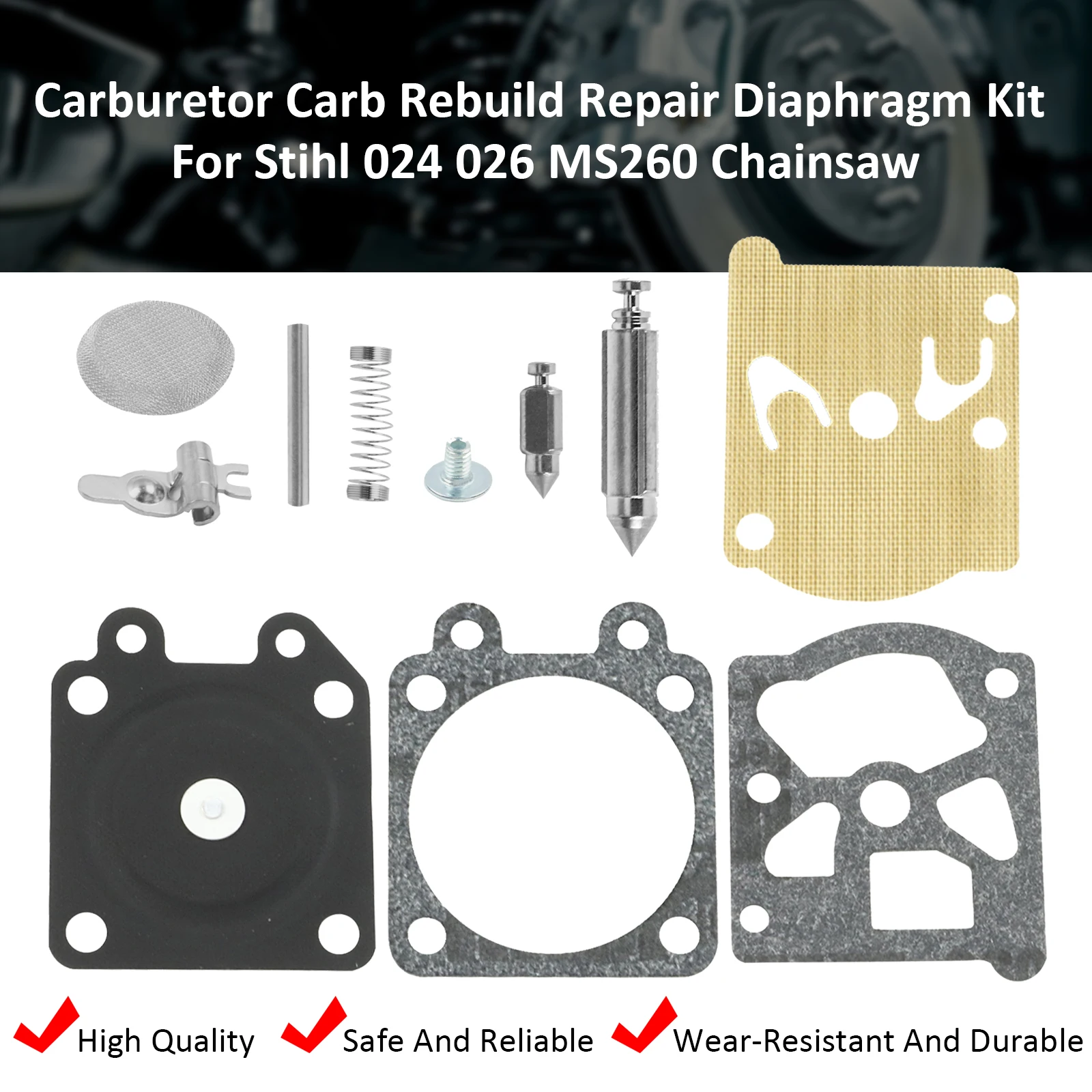3x Chainsaws Carburetor Rebuild Repair Kit for Walbro K11-WAT Stihl MS210 MS230 MS240 MS250 MS260 FS85 FS86 FS88 Husqvarna 225