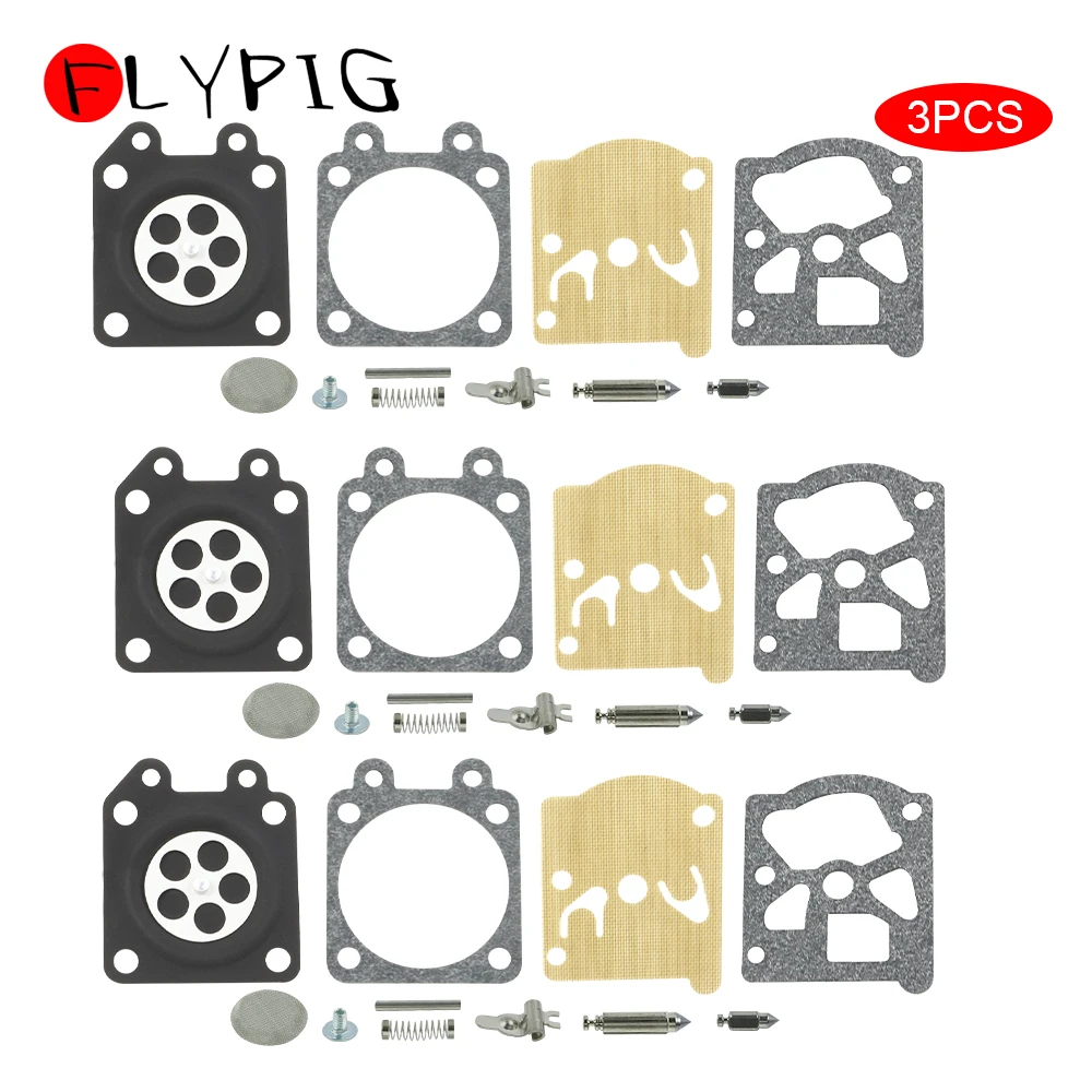 3x Chainsaws Carburetor Rebuild Repair Kit for Walbro K11-WAT Stihl MS210 MS230 MS240 MS250 MS260 FS85 FS86 FS88 Husqvarna 225