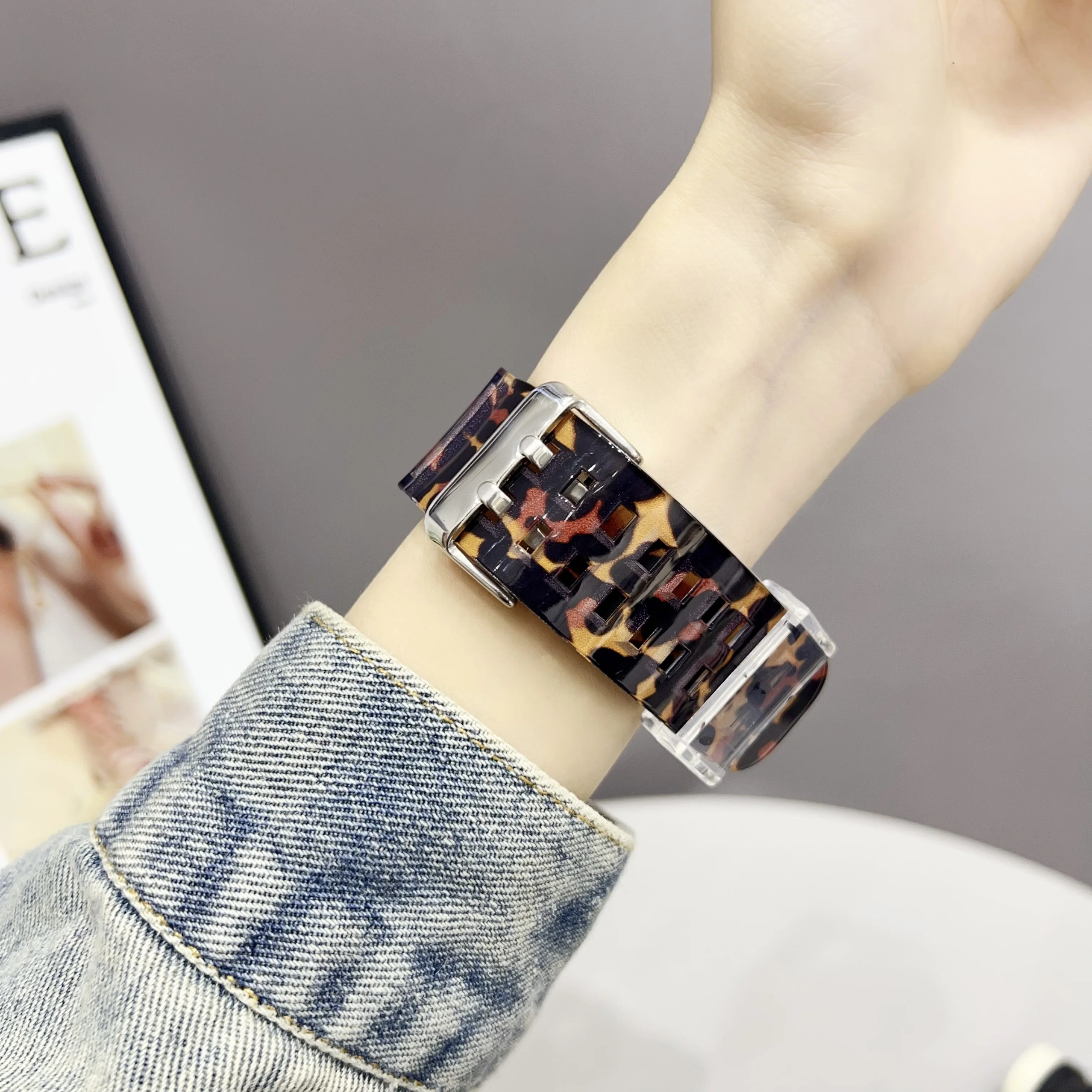 Clear Band + Case for Apple Watch Series 12 11 10 9 8 SE 7 6 5 Transparent Silicone Strap for iWatch 49mm 45 44 42 46 38 40 41mm