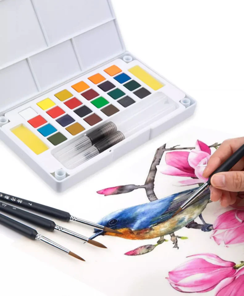 Fine Detail Paint Brush Hook Line Pen Artists Hand Painted Gouache Watercolor Oil Face Nail 000 Small Miniature Painting Brushes