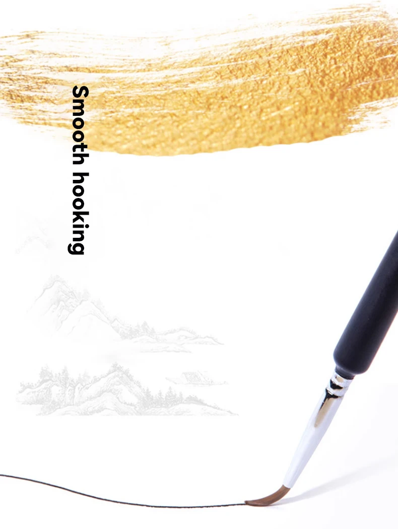 Fine Detail Paint Brush Hook Line Pen Artists Hand Painted Gouache Watercolor Oil Face Nail 000 Small Miniature Painting Brushes