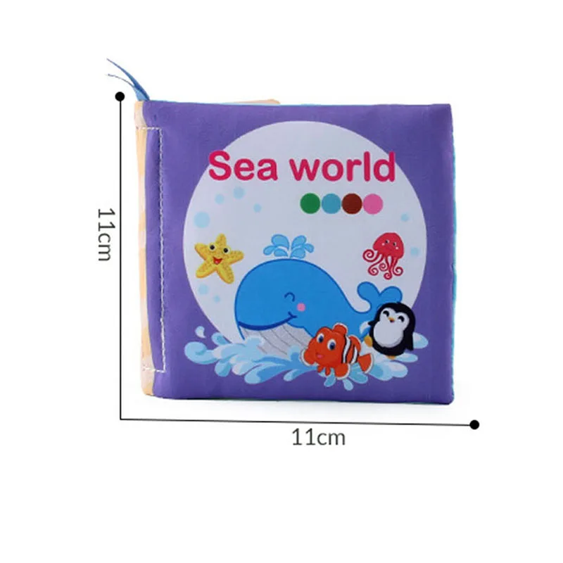 Baby Early Learning Toy Tail Cloth Book Puzzle Parent-child Interactive Sound Paper Infants Activity Toys for Babies