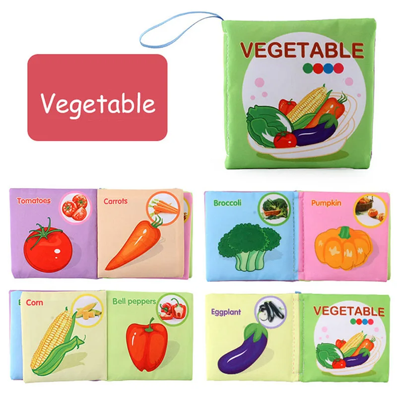 Baby Early Learning Toy Tail Cloth Book Puzzle Parent-child Interactive Sound Paper Infants Activity Toys for Babies
