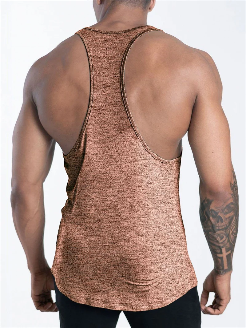 Men's Sports Fitness Tank Top Summer GYM Training Undershirt Running Basketball Quick Drying Breathable Loose Tank Top Men tops