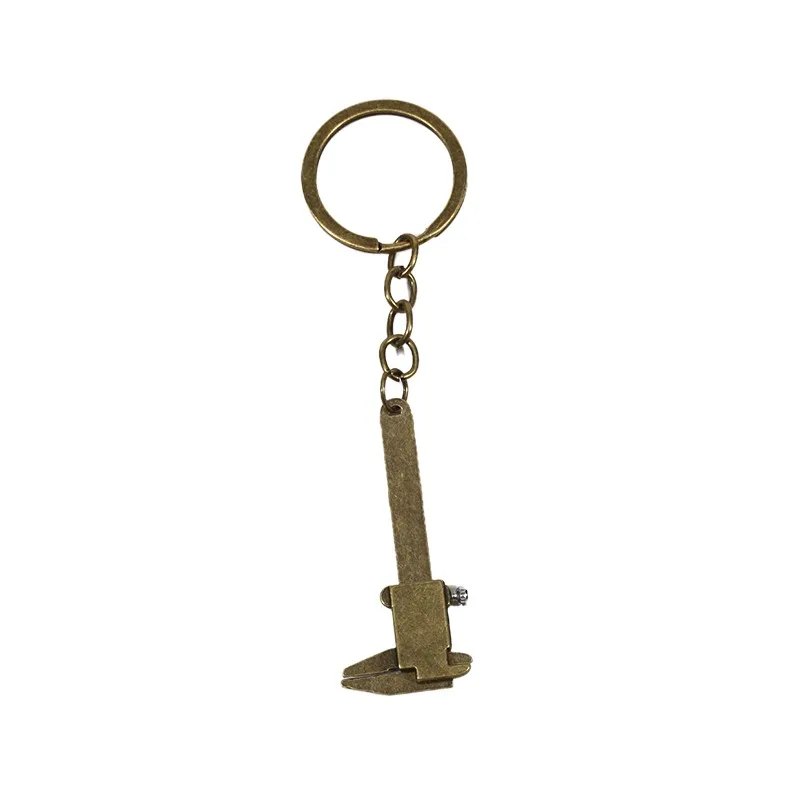 Fashion Creative Vernier Caliper Keychain For Man Woman Jewelry Accessories Christmas Gift Portable Gadget Model Tool Keychain