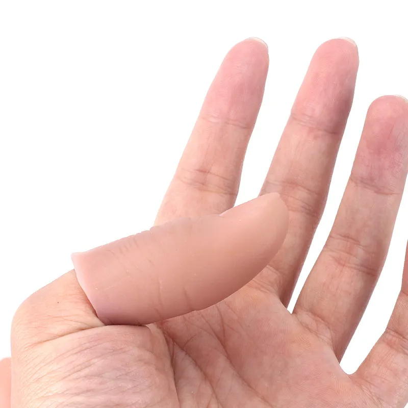 3PCS Novel Funny Magic Toys Party Prank Soft Thumb Tip Fake Finger Magic Trick Close Up Vanish Appearing Finger Trick Props