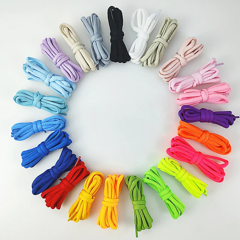Oval Sneakers Shoe Laces Semicircle Sports Shoelaces Classic Round Shoelace Adult Unisex Woven Casual Boots Laces Shoestrings