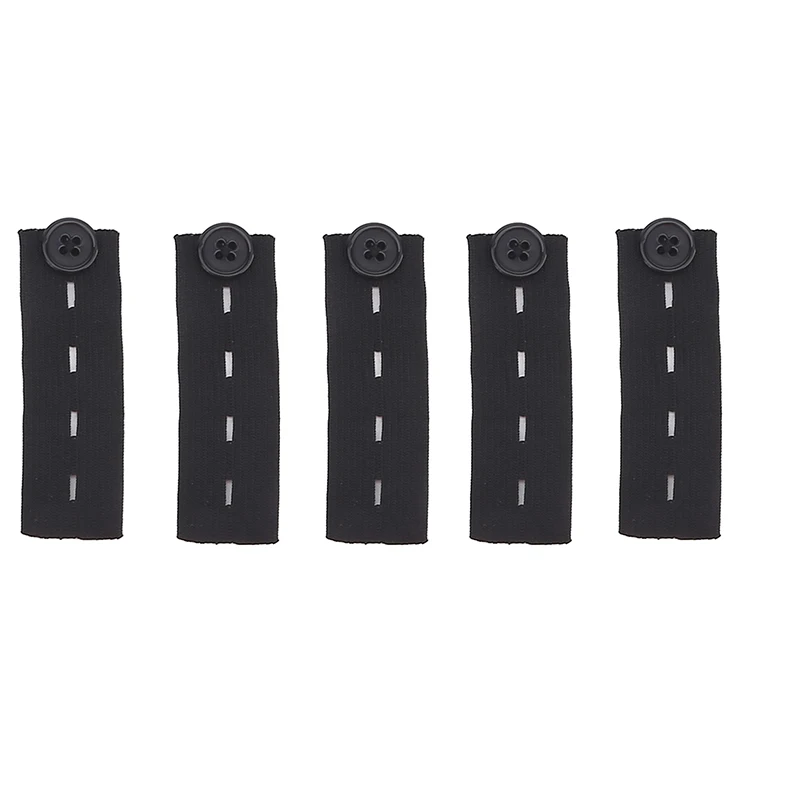 5/10pcs Adjustable Elastic Waist Extenders Belt Waistband Expanders For Men Women Trousers Jeans Pants Button Extenders