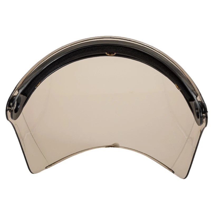 Universal 3-Snap Open Face Helmet Visor 3/4 Helmet Visor for Scratch Resistant UV Protected