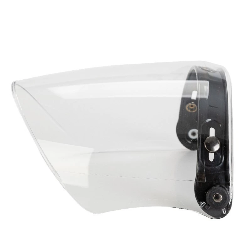 Universal 3-Snap Open Face Helmet Visor 3/4 Helmet Visor for Scratch Resistant UV Protected