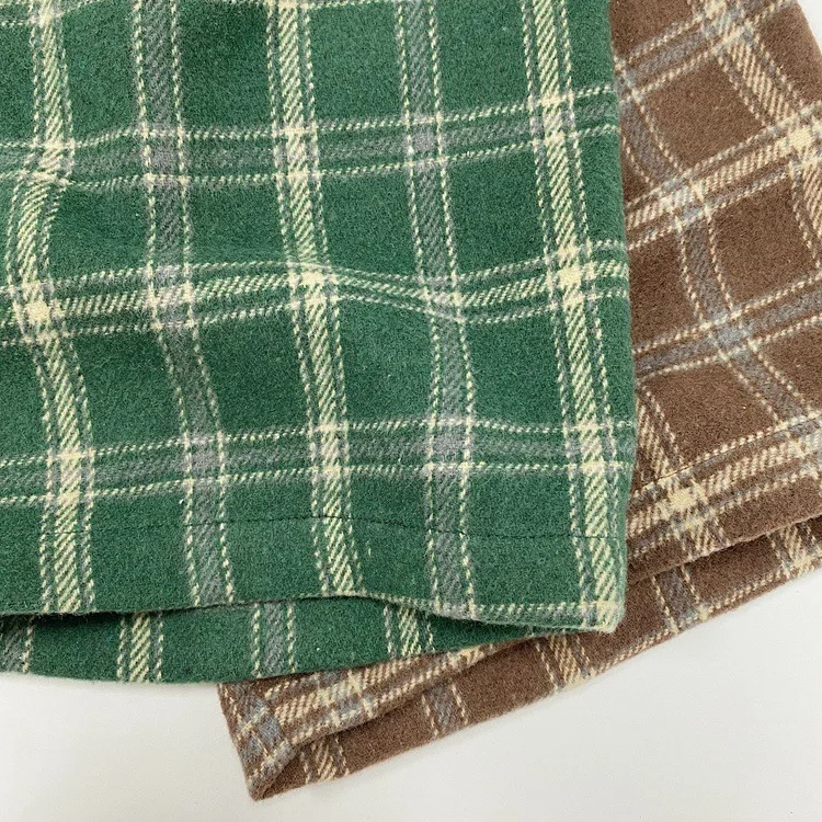 Childrens Boys Checkered Pants Spring Autumn Woven Material Wide Legs Kids Boys Pants Fashionable Baby Boys Cropped Pants
