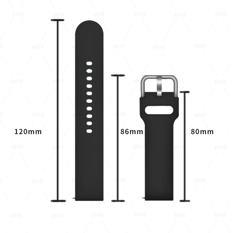 22mm Silicone Watch Strap for Xiaomi Watch S3 S1 Pro/Active/Watch Color 2 Replacement Bracelet for Mi Watch S2/2 Pro Band Correa