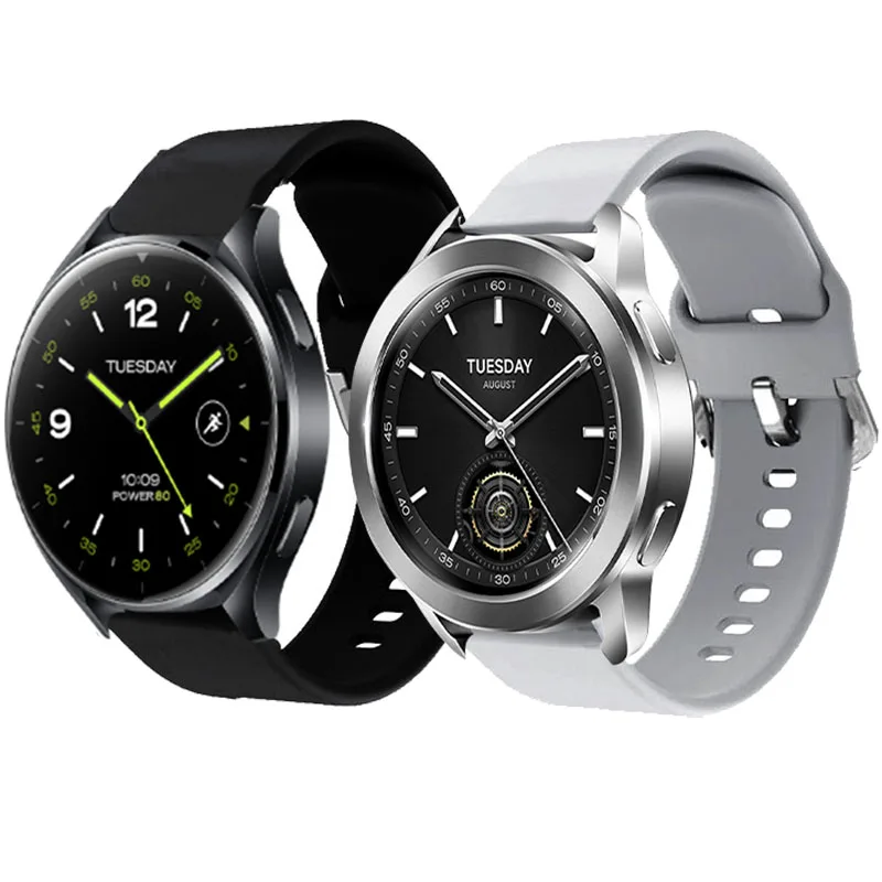 22mm Silicone Watch Strap for Xiaomi Watch S3 S1 Pro/Active/Watch Color 2 Replacement Bracelet for Mi Watch S2/2 Pro Band Correa