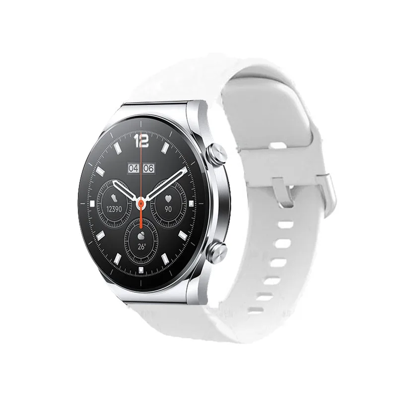 22mm Silicone Watch Strap for Xiaomi Watch S3 S1 Pro/Active/Watch Color 2 Replacement Bracelet for Mi Watch S2/2 Pro Band Correa
