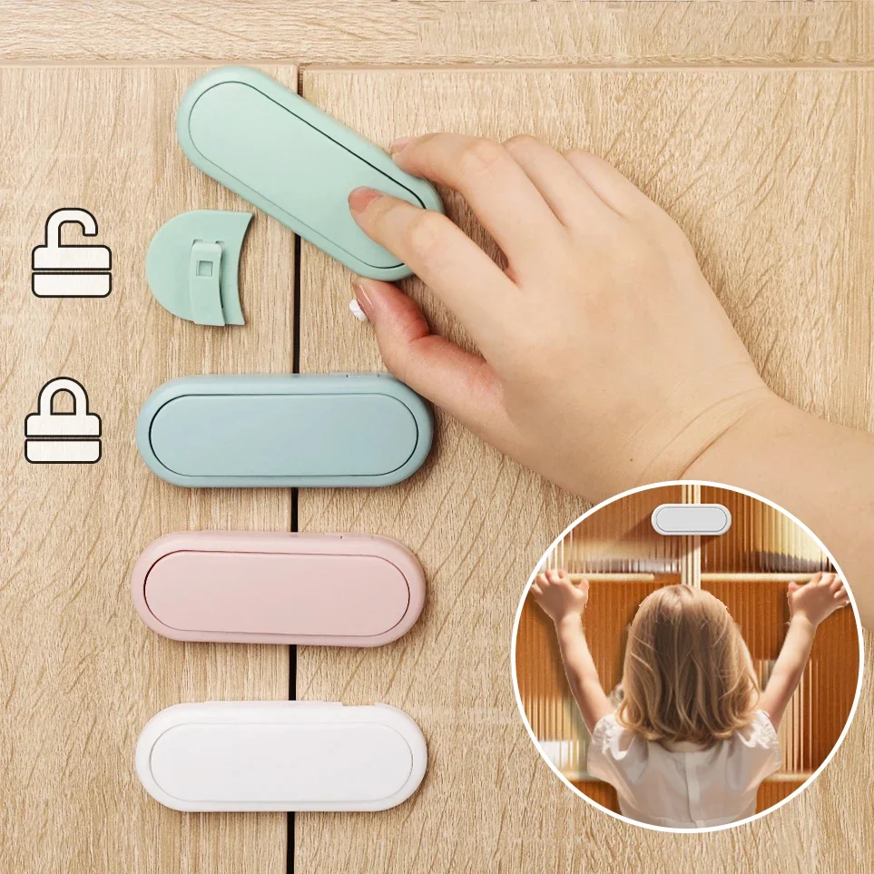 Baby Protective Refrigerator Drawer Locks Baby Anti-pinch Hand Lock Kids Multifunctional Safety Locks Cabinet Cabinet Door Lock