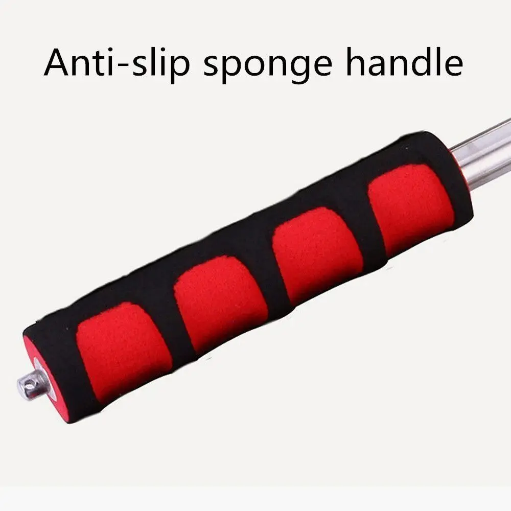 1pcs Flexible Handle Flagpole Stainless Steel Telescopic Tour Guide Banner Flagstaff Teaching Stick Teacher Pointer
