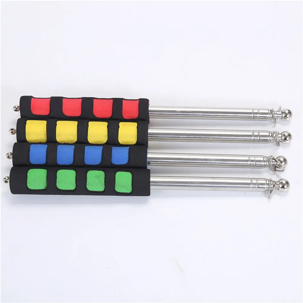 1pcs Flexible Handle Flagpole Stainless Steel Telescopic Tour Guide Banner Flagstaff Teaching Stick Teacher Pointer