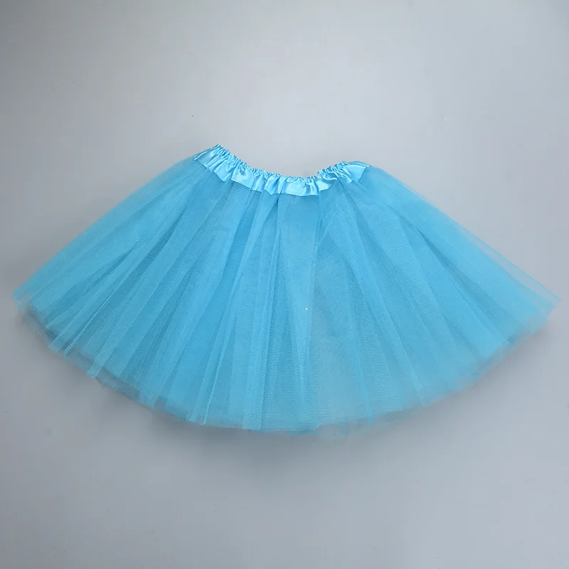 Girl Elastic Ballet Dancewear Tutus Mini Skirt For Birthday Party Dance 3 Layer Tulle Tutu Skirt for Kids Princess 2-8Y Girls