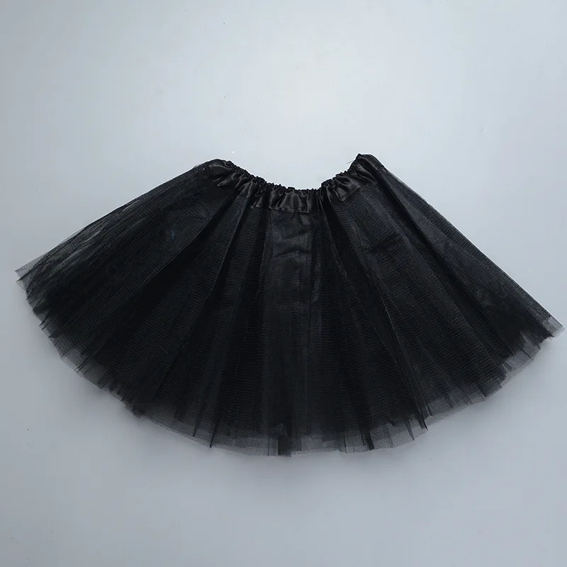 Girl Elastic Ballet Dancewear Tutus Mini Skirt For Birthday Party Dance 3 Layer Tulle Tutu Skirt for Kids Princess 2-8Y Girls