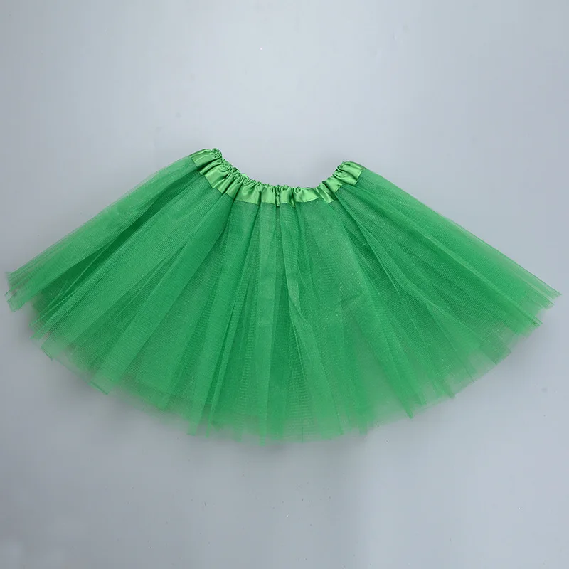 Girl Elastic Ballet Dancewear Tutus Mini Skirt For Birthday Party Dance 3 Layer Tulle Tutu Skirt for Kids Princess 2-8Y Girls