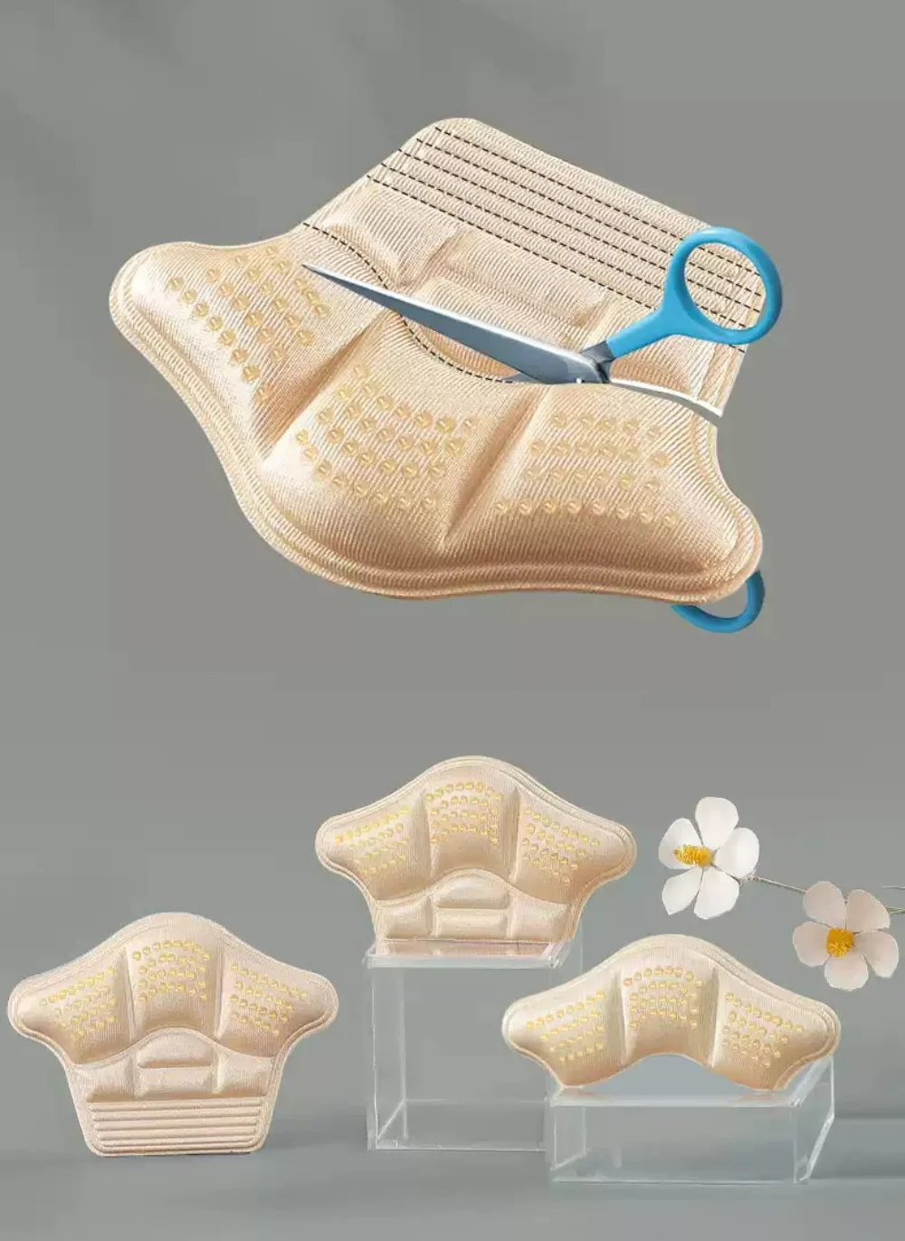 4Pcs Heel Stickers Heel Protectors Sneaker Shrinking Size Insoles Anti-wear Feet Shoe Pads Adjust Size High Heel Cushion Inserts